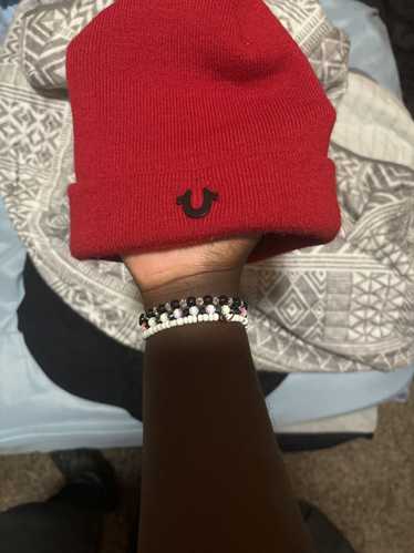 True Religion Red True Religion Logo Beanie - image 1