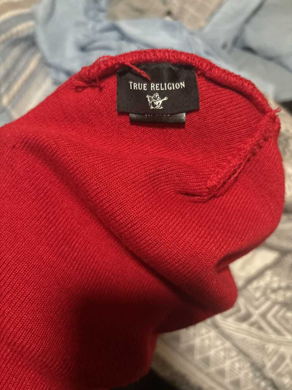 True Religion Red True Religion Logo Beanie - image 4