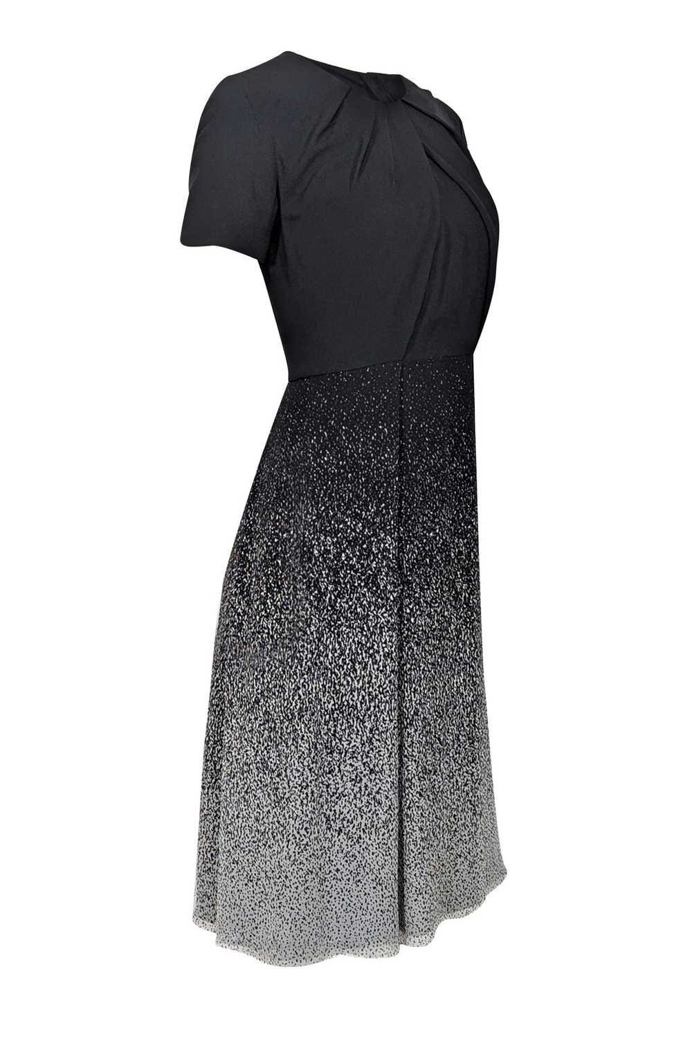 Jason Wu - Black & Light Grey Short Sleeve Midi D… - image 2