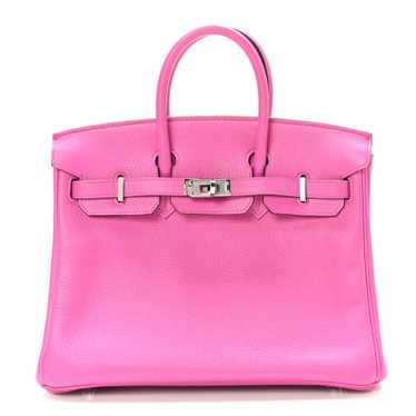 HERMES Taurillon Novillo Verso Birkin 25  Magnolia