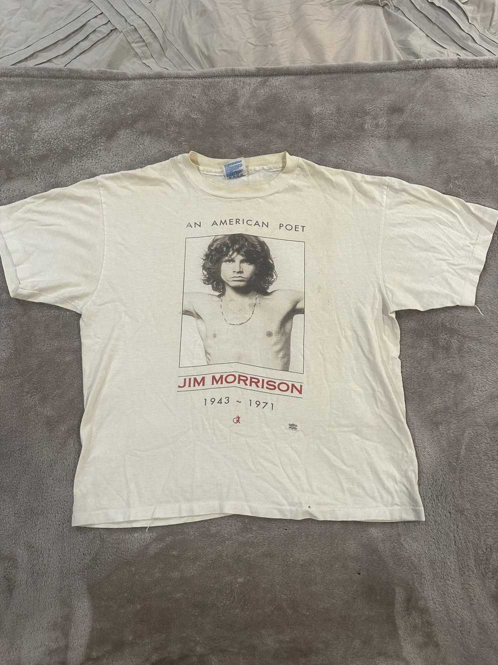 Hanes × Vintage Vintage 90’s the doors band tshir… - image 1