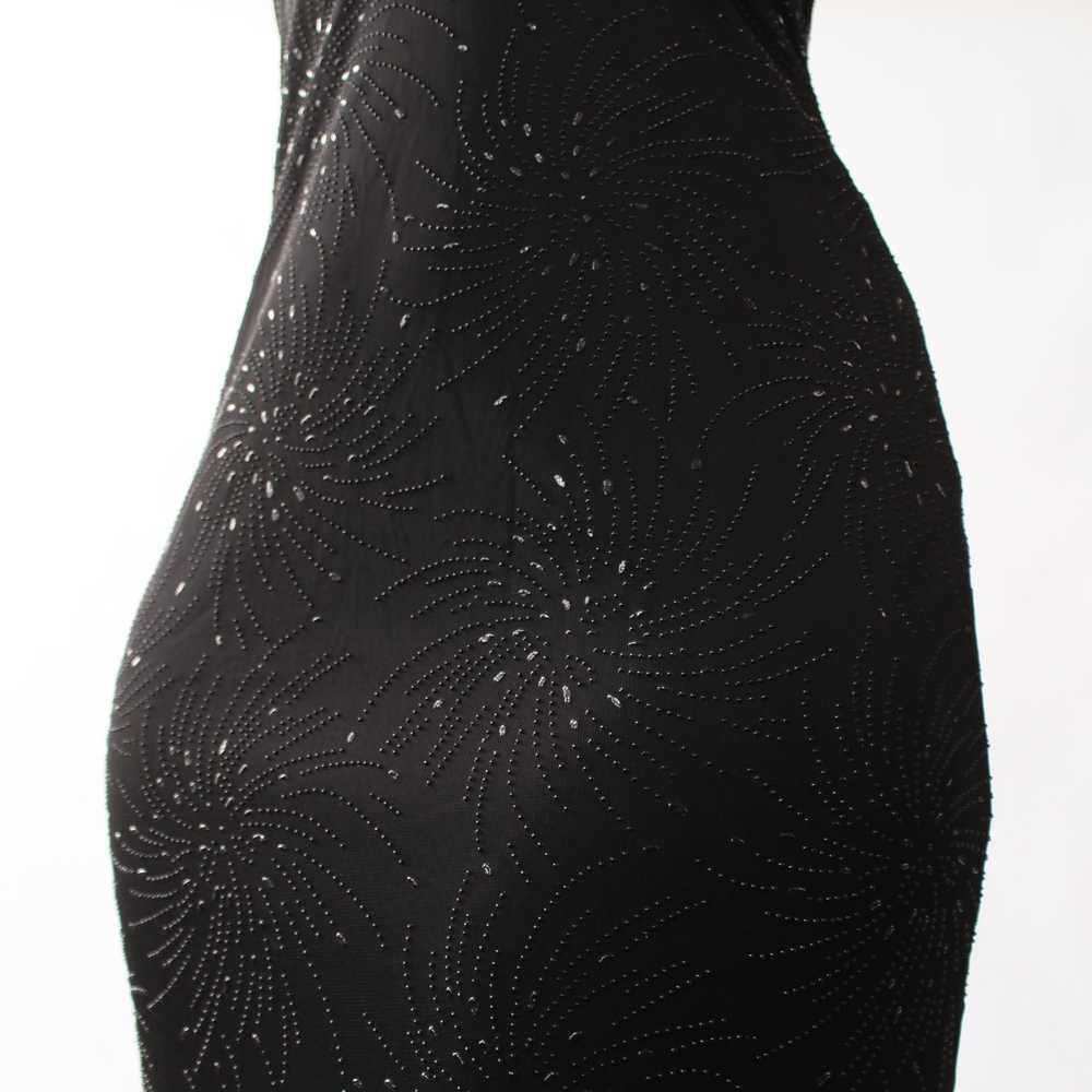 90s Low Back Embellished Dress - image 3