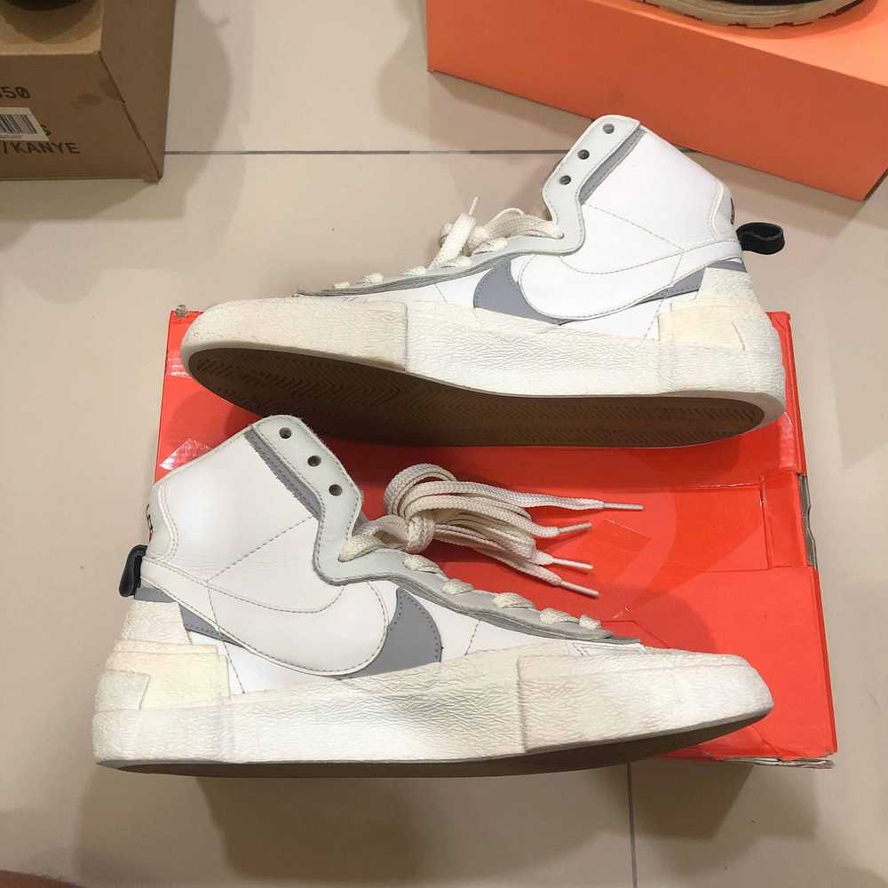 Nike sacai x Blazer Mid White Grey - image 2