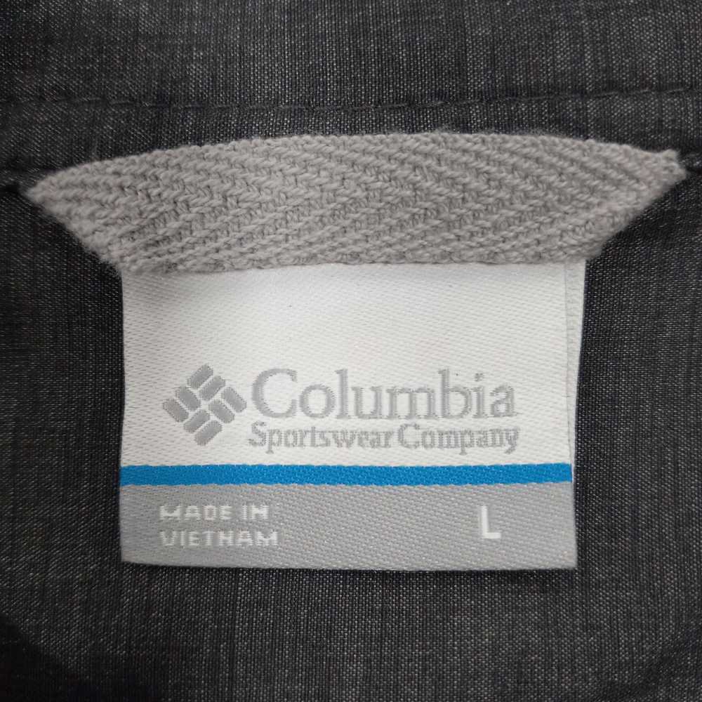 Men's Gray Button Up Columbia Size L - image 3