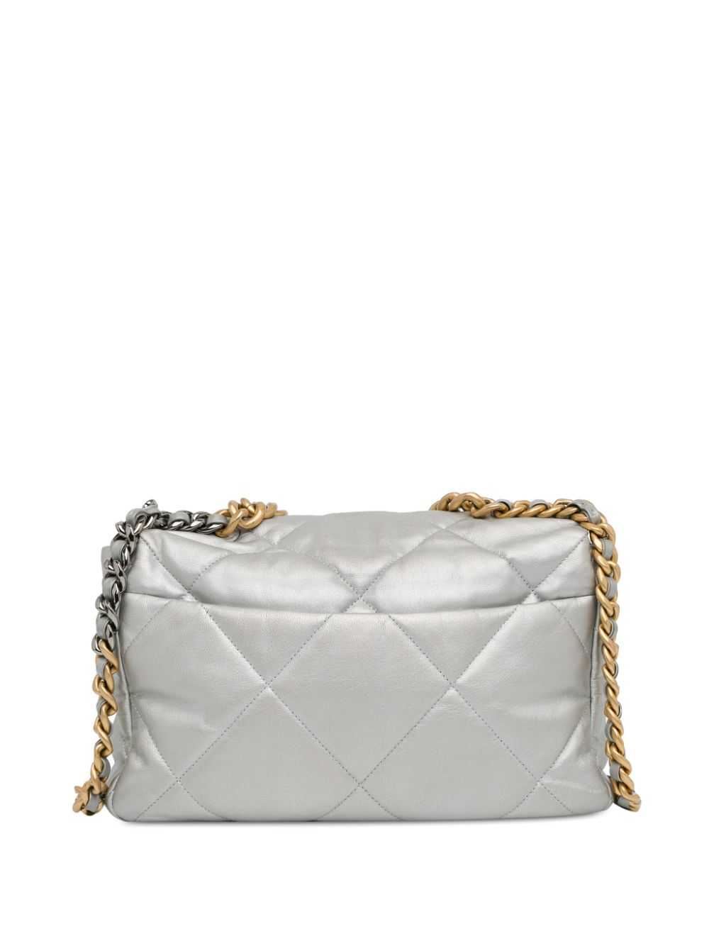 CHANEL Pre-Owned 2020 Large Metallic Lambskin 19 … - image 2