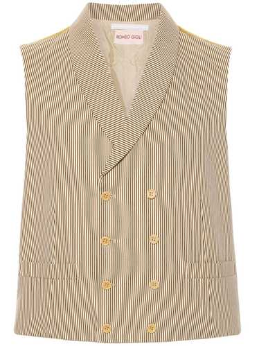 Romeo Gigli Pre-Owned 1990s striped cotton vest - 
