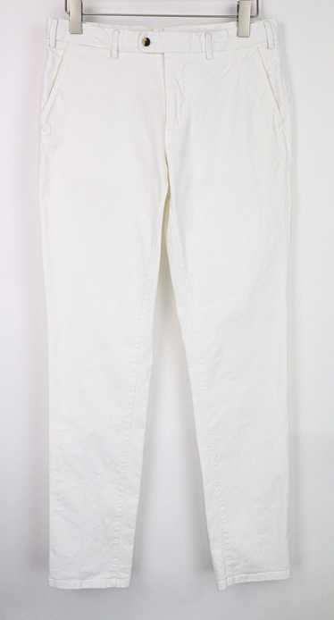 Suitsupply PORTO UK32R White Slim Tapered Stretch 