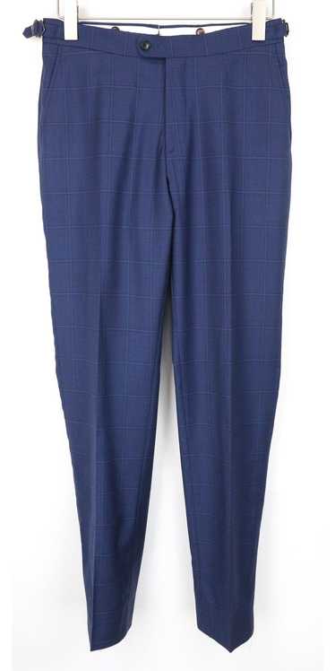 Suitsupply LA SPALLA UK34R Blue Pure Wool Checked 