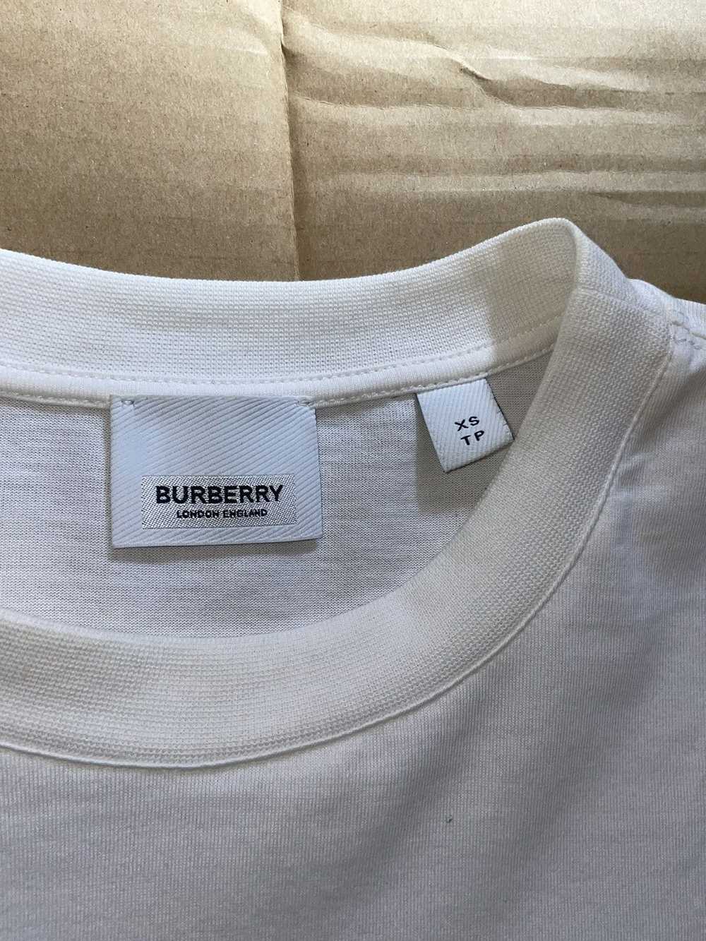 Burberry Burberry Check Sleeve Cotton T-shirt - image 5