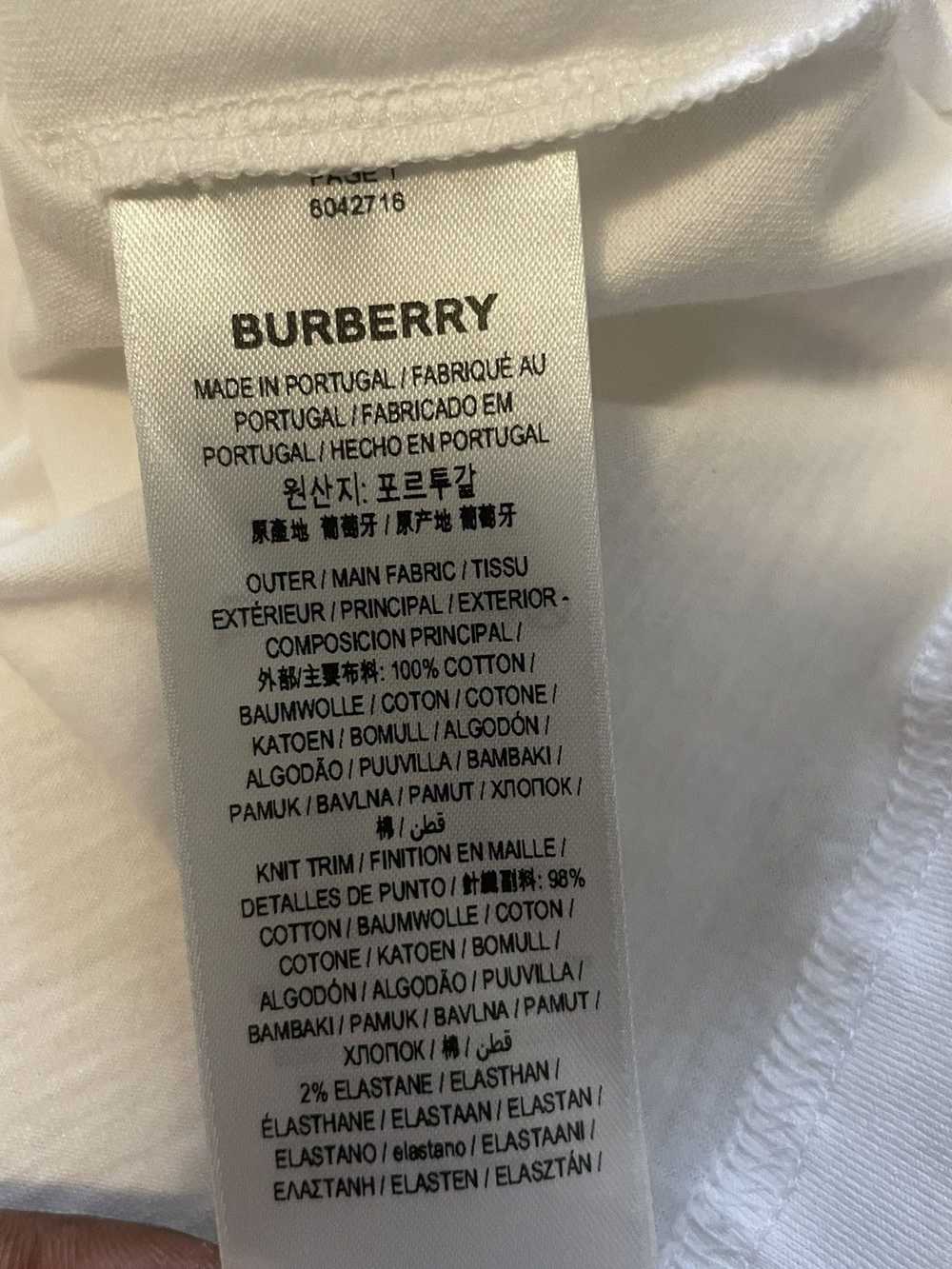 Burberry Burberry Check Sleeve Cotton T-shirt - image 6