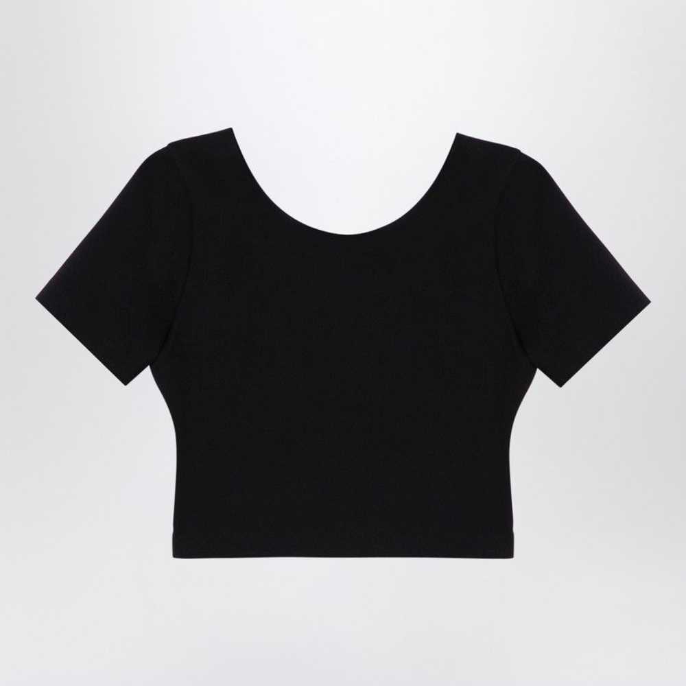 Alaia o1d2blof0724 Cropped T-Shirt With Logo in B… - image 2