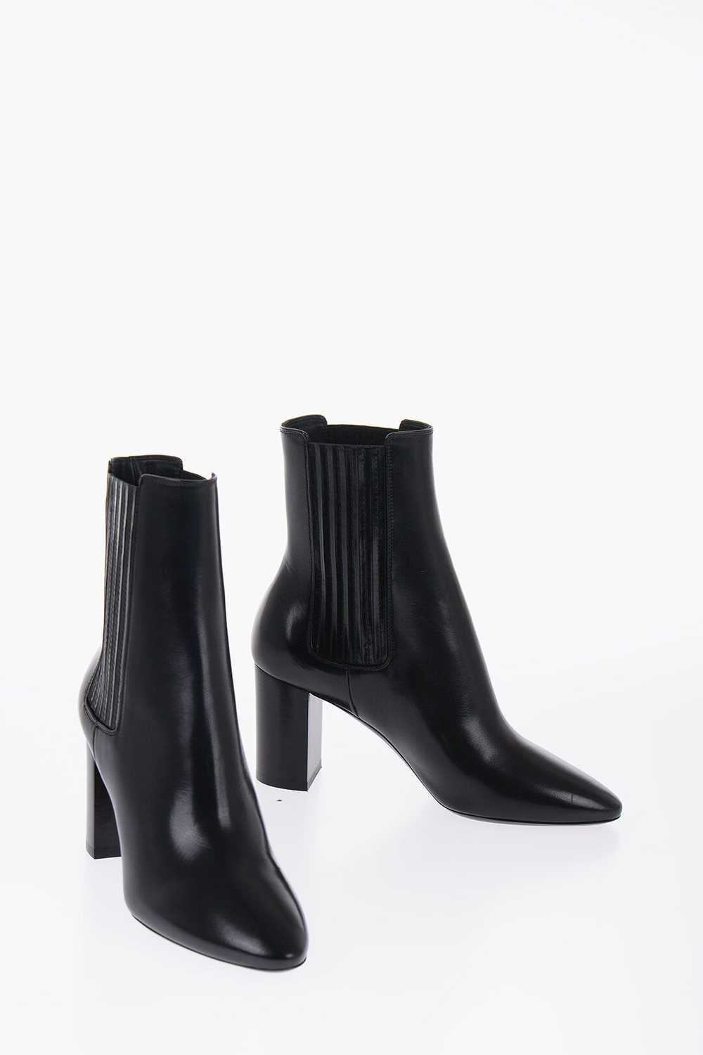 Saint Laurent Paris og1mm0724 Leather Boots in Bl… - image 2