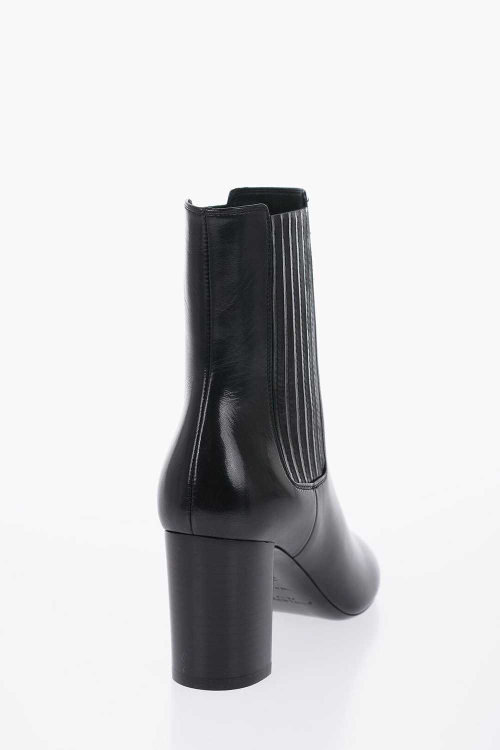 Saint Laurent Paris og1mm0724 Leather Boots in Bl… - image 3