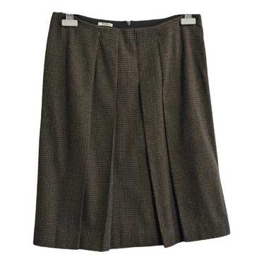 Miu Miu Wool mid-length skirt