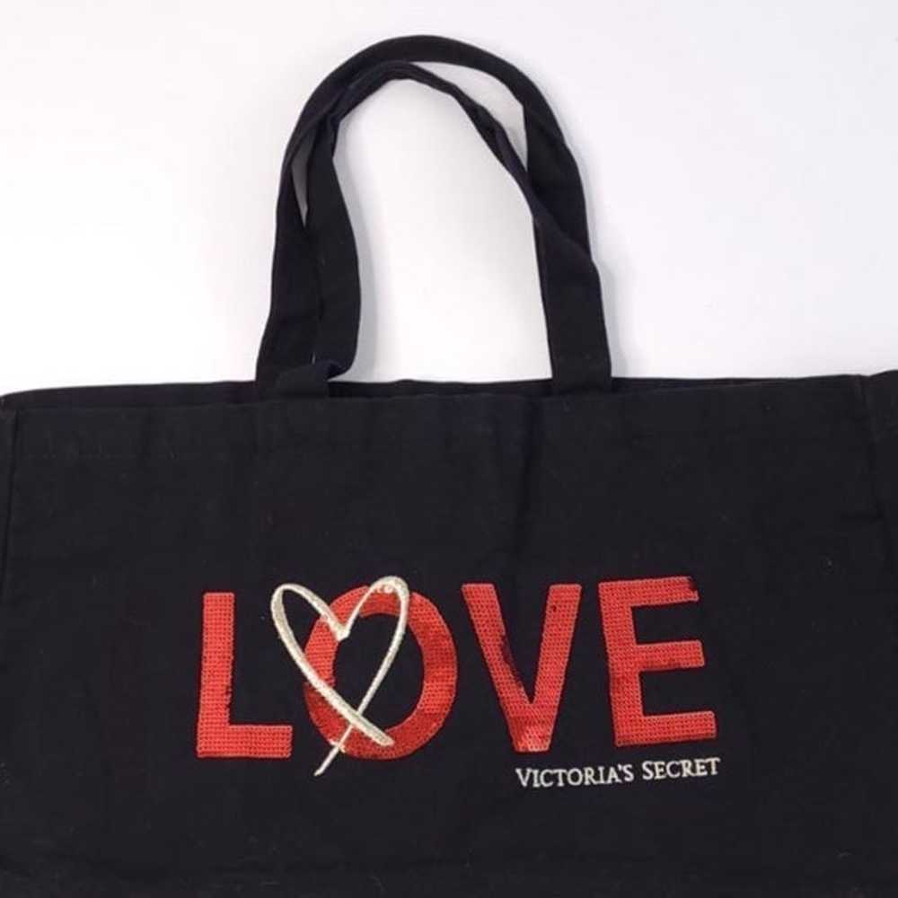 Victorias Secret Valentine’s Love Sequin Tote Vin… - image 3