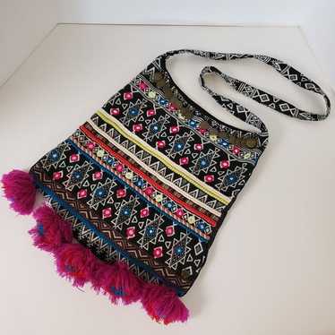 NWOT Billabong Boho Hippie Crossbody Handbag Purs… - image 1