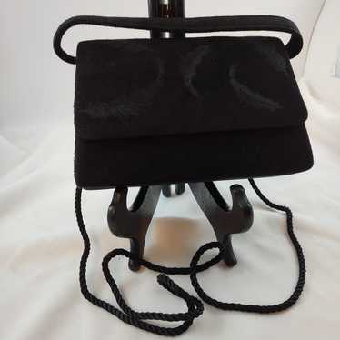 Hastings and Smith Brand, VTG black suede box shap