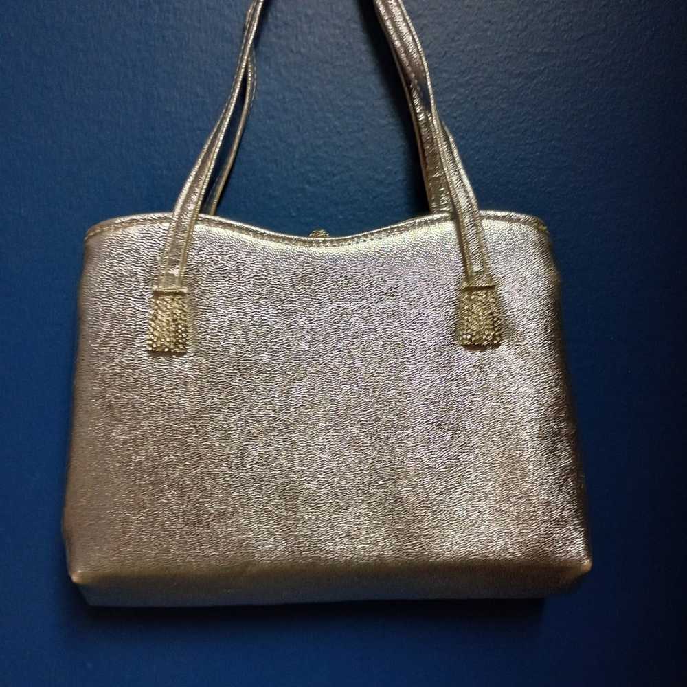 SUPER CUTE VINTAGE SILVER PURSE - image 1