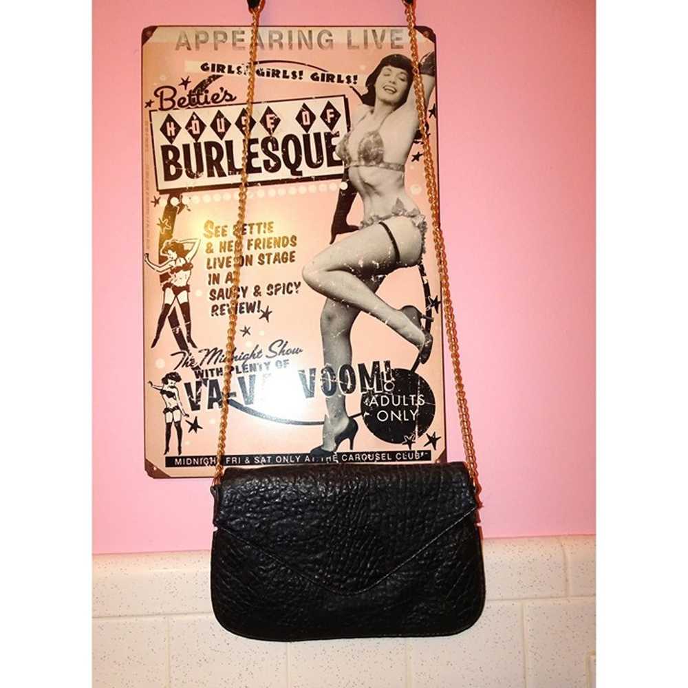 Vintage Faux Leather Purse pinup retro rockabilly… - image 8