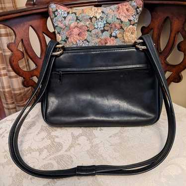 Tignanello *Vintage* Black Leather Bag - image 1