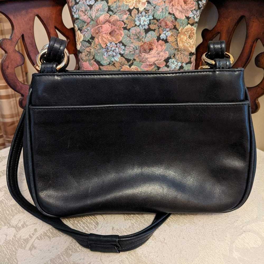 Tignanello *Vintage* Black Leather Bag - image 2