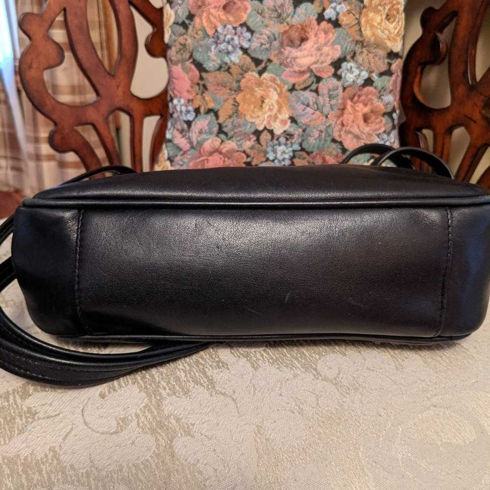 Tignanello *Vintage* Black Leather Bag - image 5