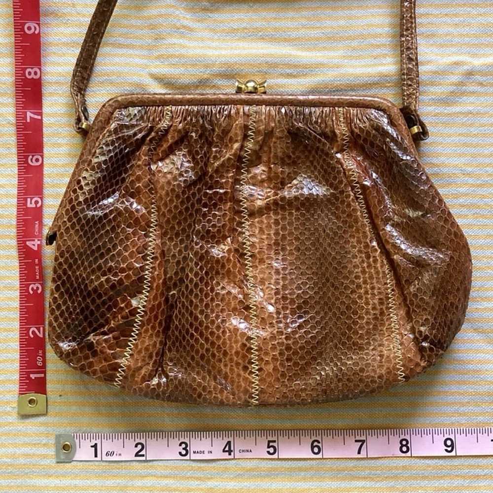 Vintage Raffael Snake Skin Crossbody Purse - image 7