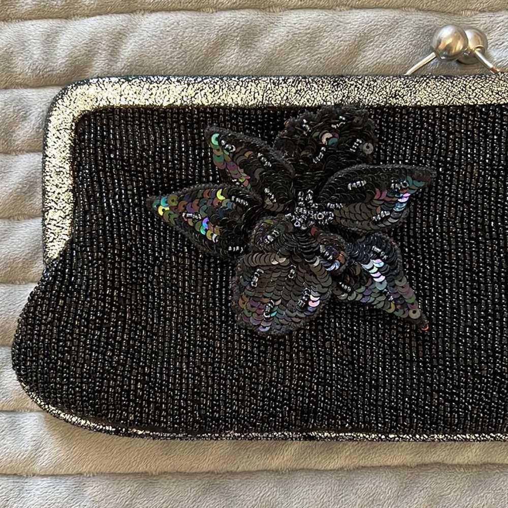 Betsey Johnson black Vintage Style Clutch Purse B… - image 2