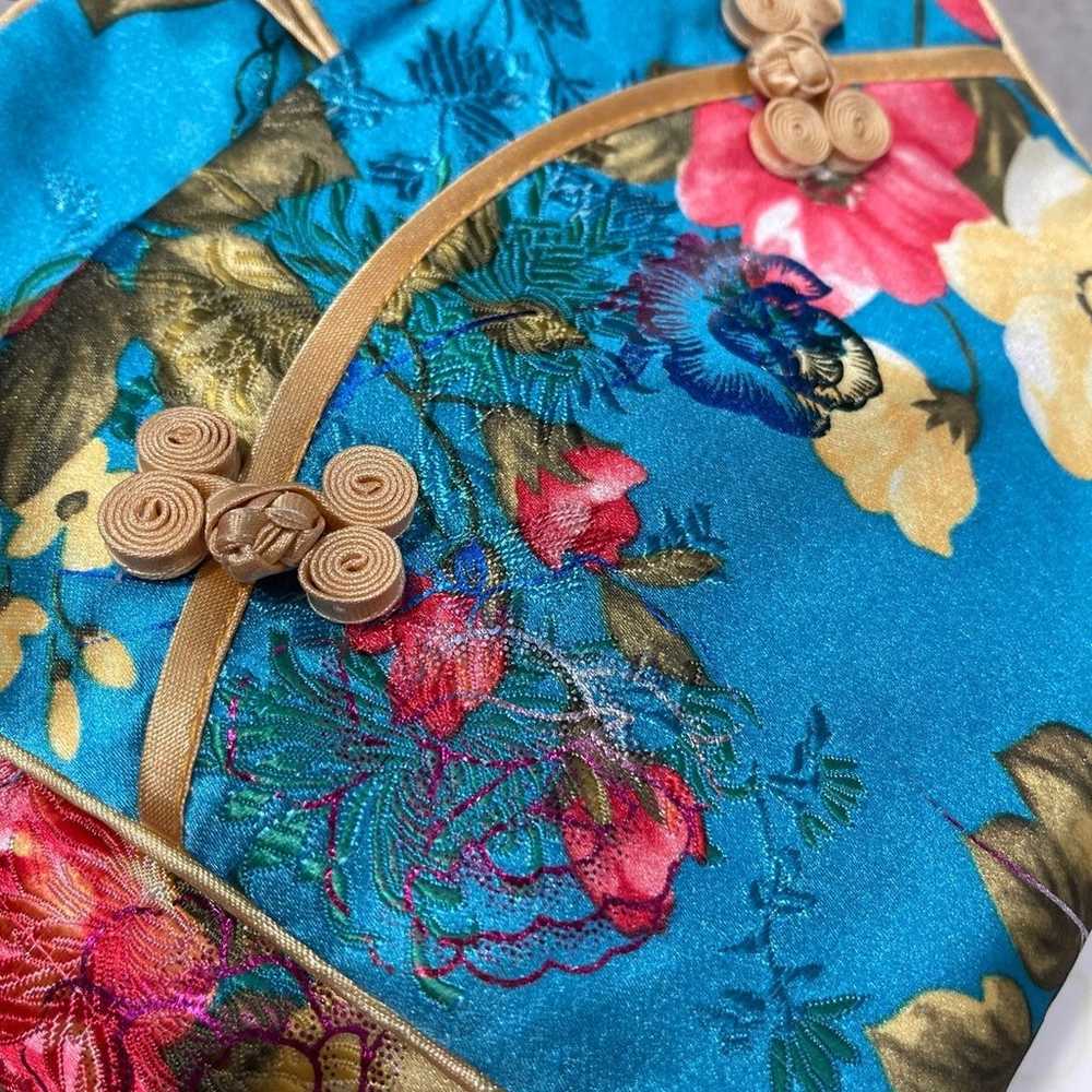 Vintage Chinese Clothes Shap, Silk Brocade Small … - image 11