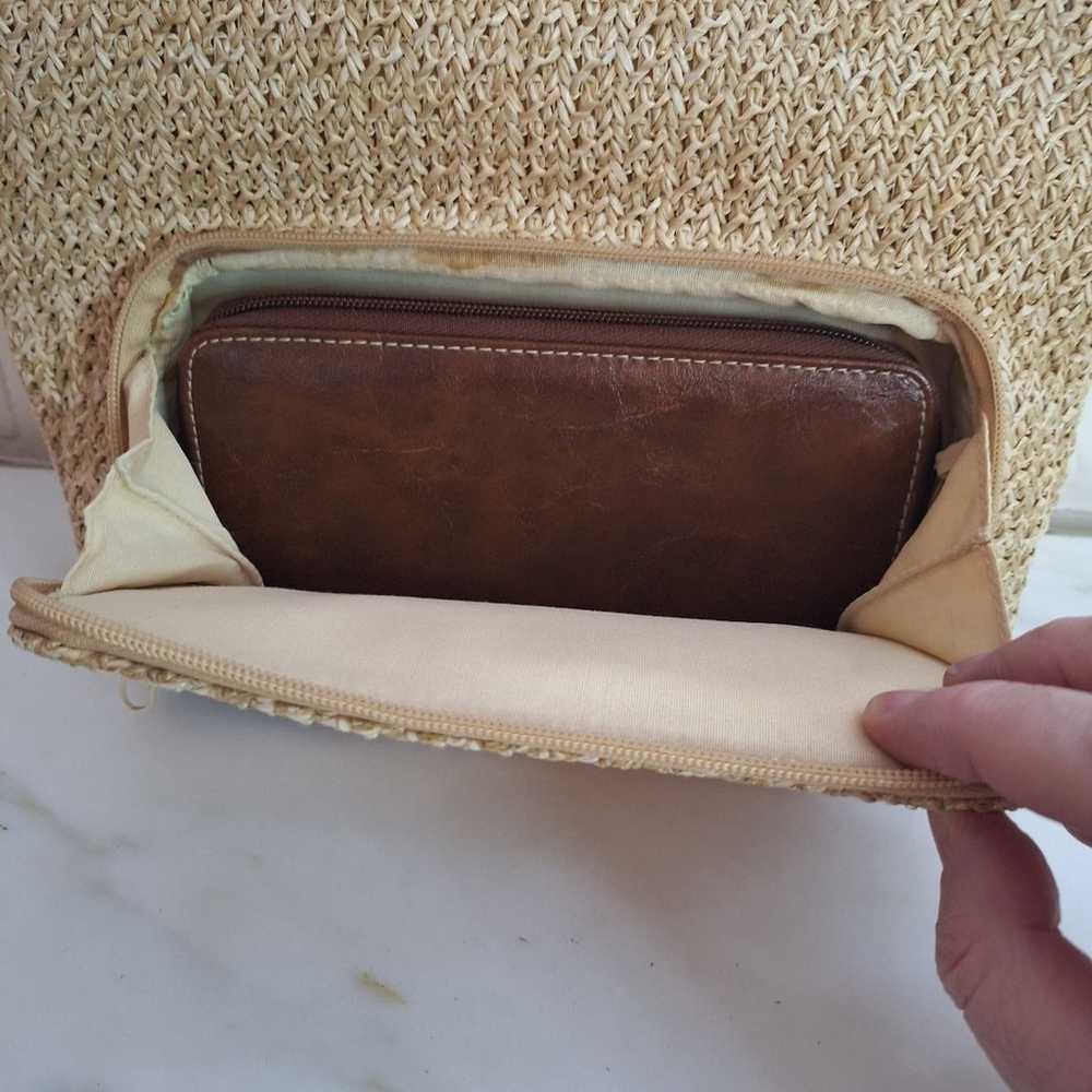 Vtg Rosetti Woven bag with wallet - image 7