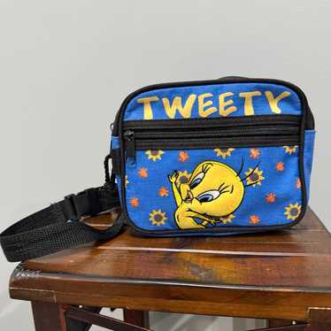 Vintage 1996 Looney toons Tweety leather deals wallet crossbody