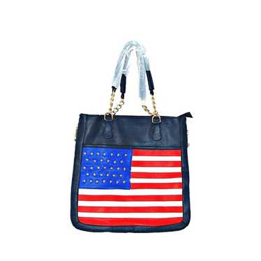 Patriotic USA Flag Chain Handle Shoulder Bag Purs… - image 1