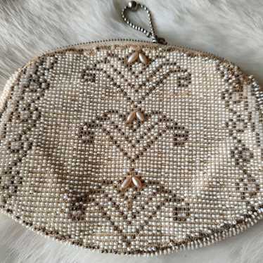 Vintage Beaded Purse From Czechoslovakia zipper in