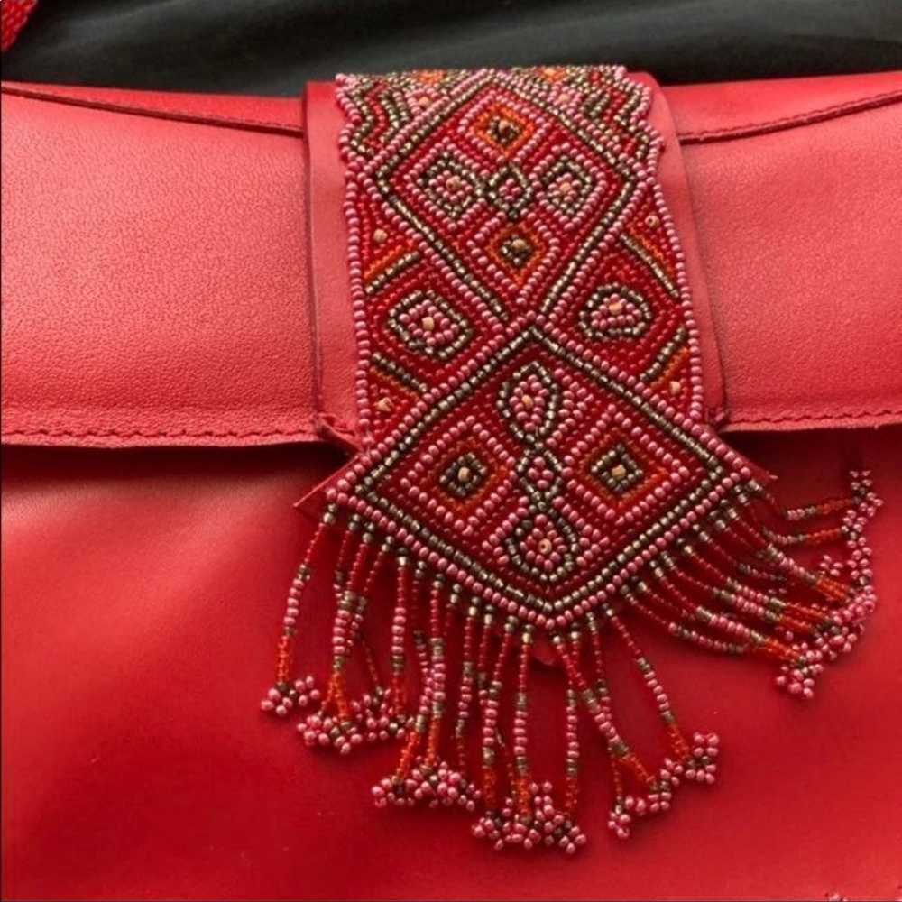 Vintage red leather purse - image 2