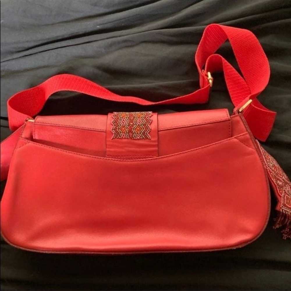 Vintage red leather purse - image 6