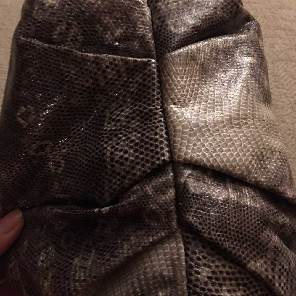 Vintage vera wang faux snake skin purse - image 2