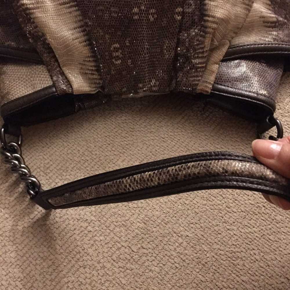 Vintage vera wang faux snake skin purse - image 3