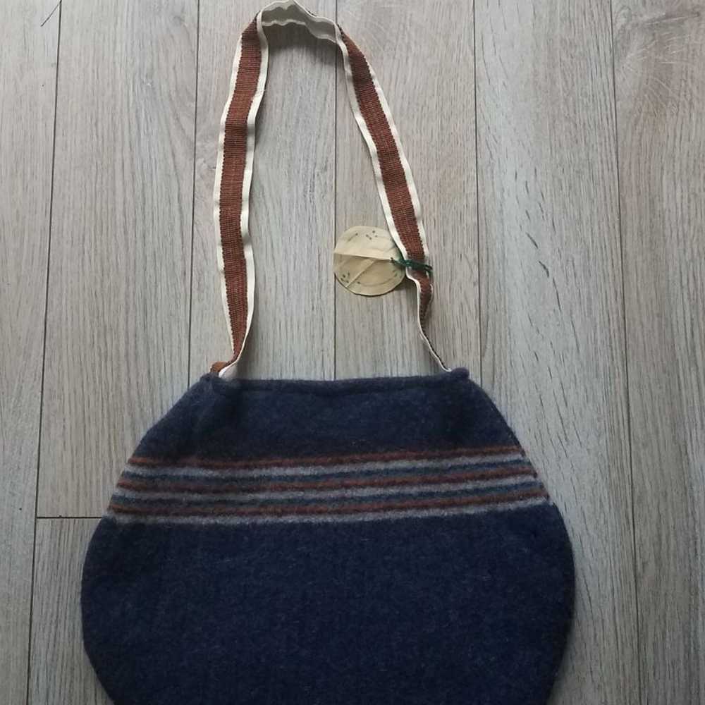 Handmade felted recycled sweater purse - image 1