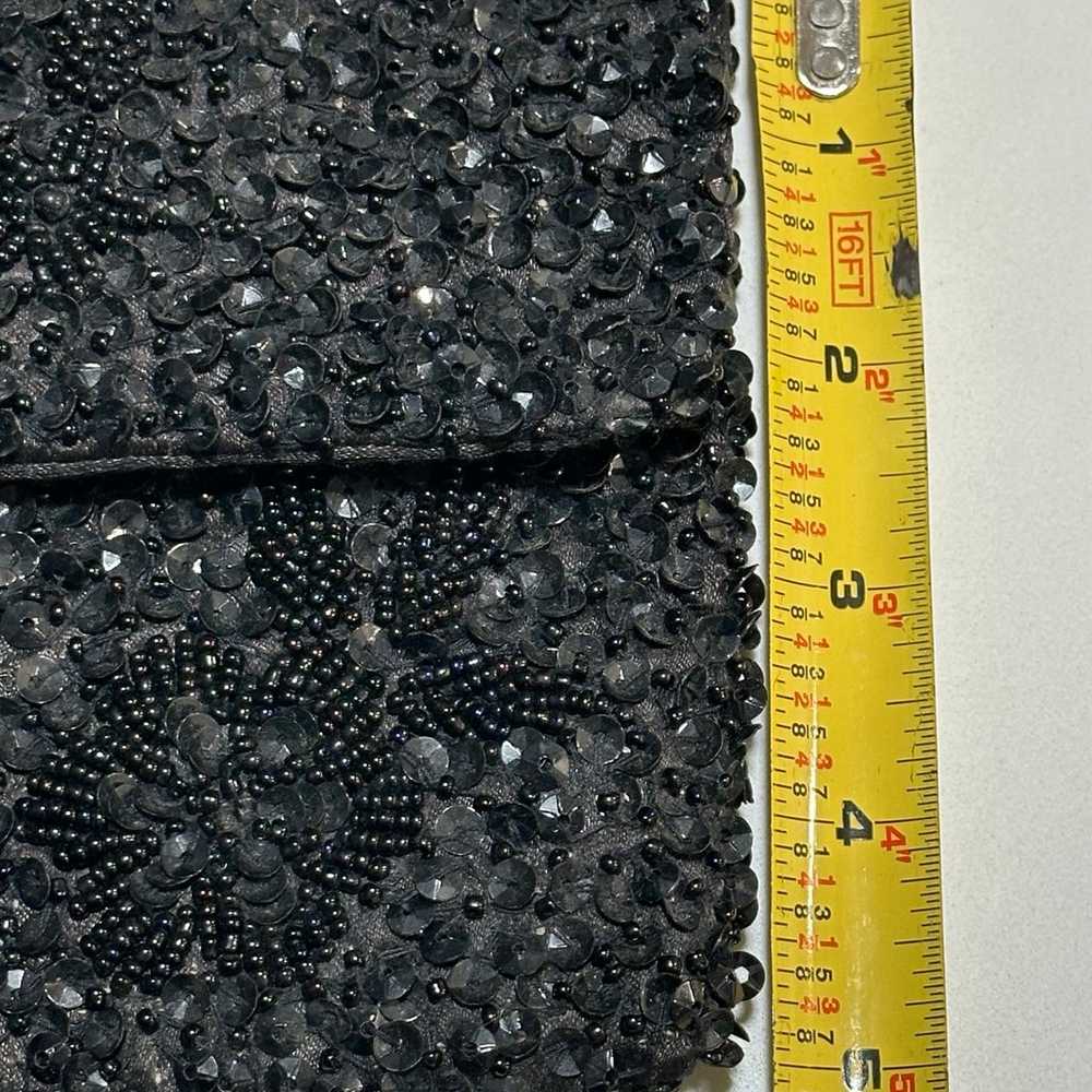 Vintage Ann Taylor Loft Black Beaded Sequin Embro… - image 10