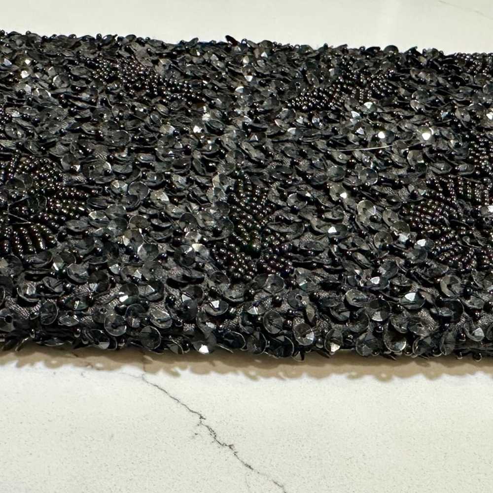 Vintage Ann Taylor Loft Black Beaded Sequin Embro… - image 7