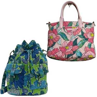 Set 2 Vera Bradley Shoulder Handbag Purse Blue & … - image 1