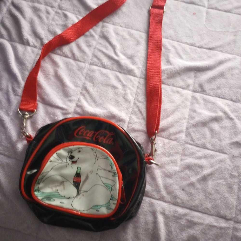 Vintage 1994 Coca-Cola polar bear bag fashionable… - image 1