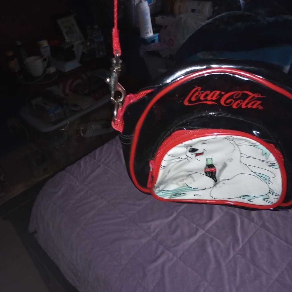 Vintage 1994 Coca-Cola polar bear bag fashionable… - image 5