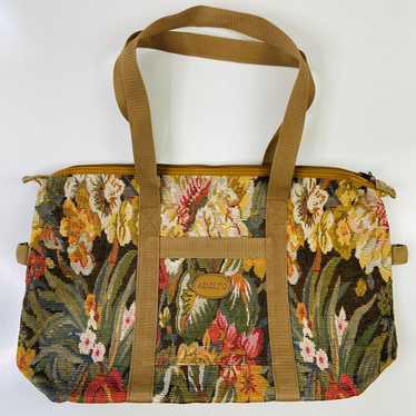 Vintage Adolfo Floral Tapestry Bag - image 1