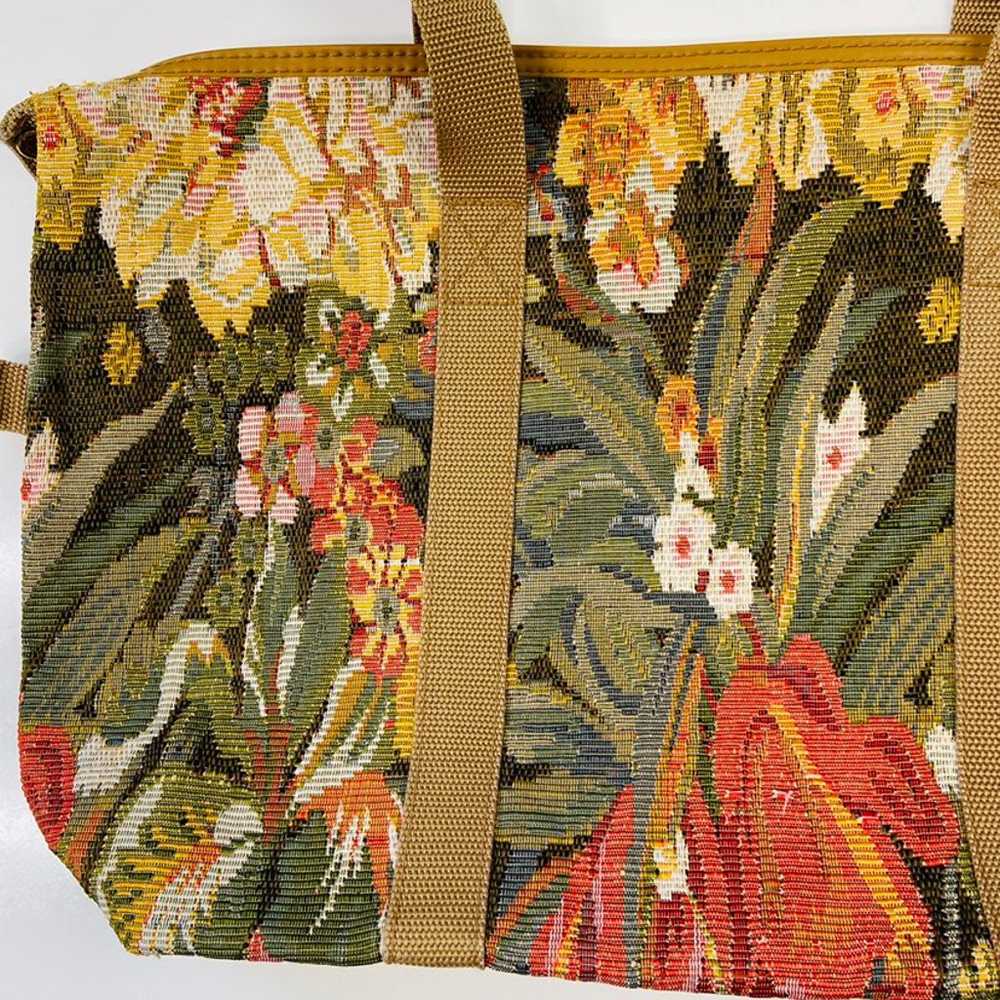 Vintage Adolfo Floral Tapestry Bag - image 5