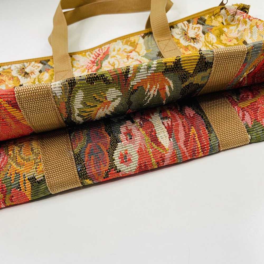 Vintage Adolfo Floral Tapestry Bag - image 7