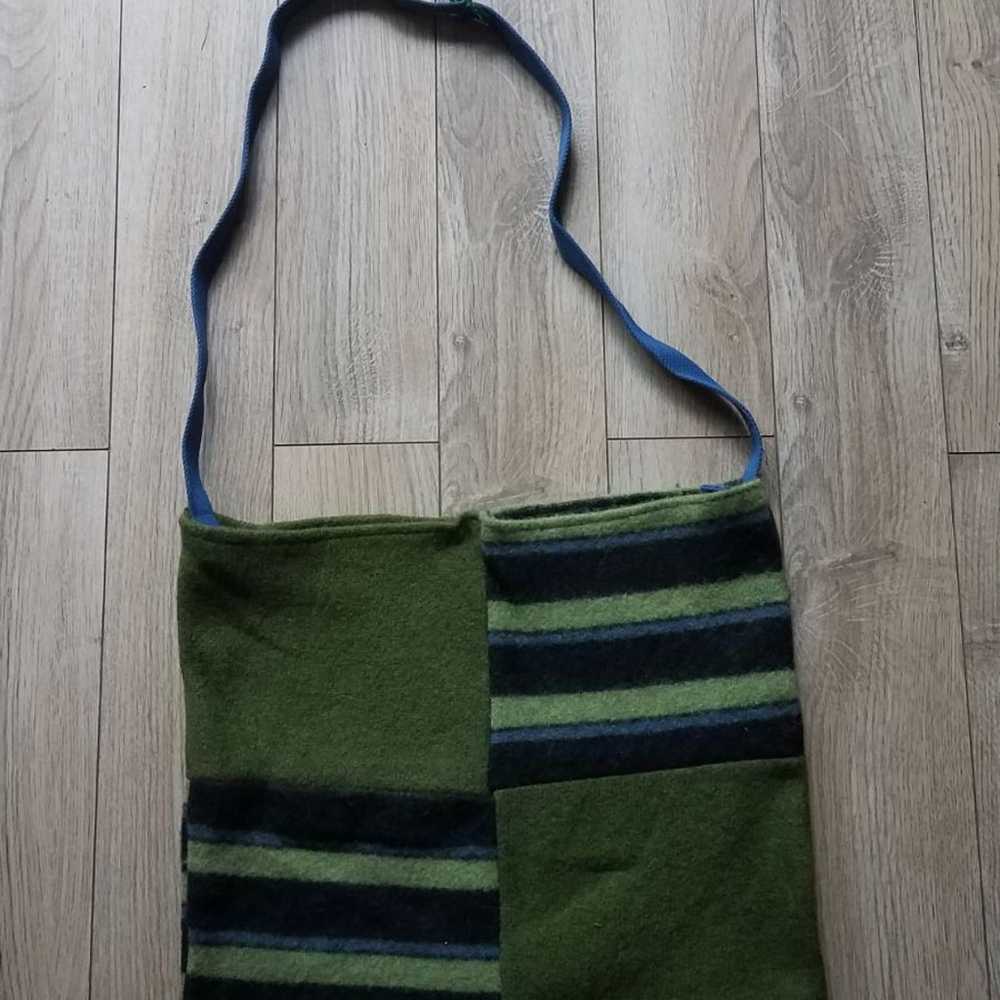 Handmade felted recycled sweater bag - image 2