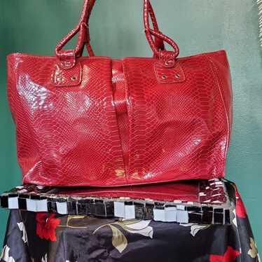 Vintage Elizabeth Arden Red Gator Bag