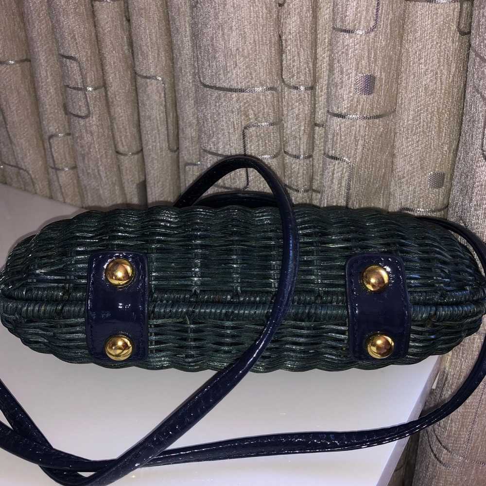 Vintage Cross body woven straw bag - image 3