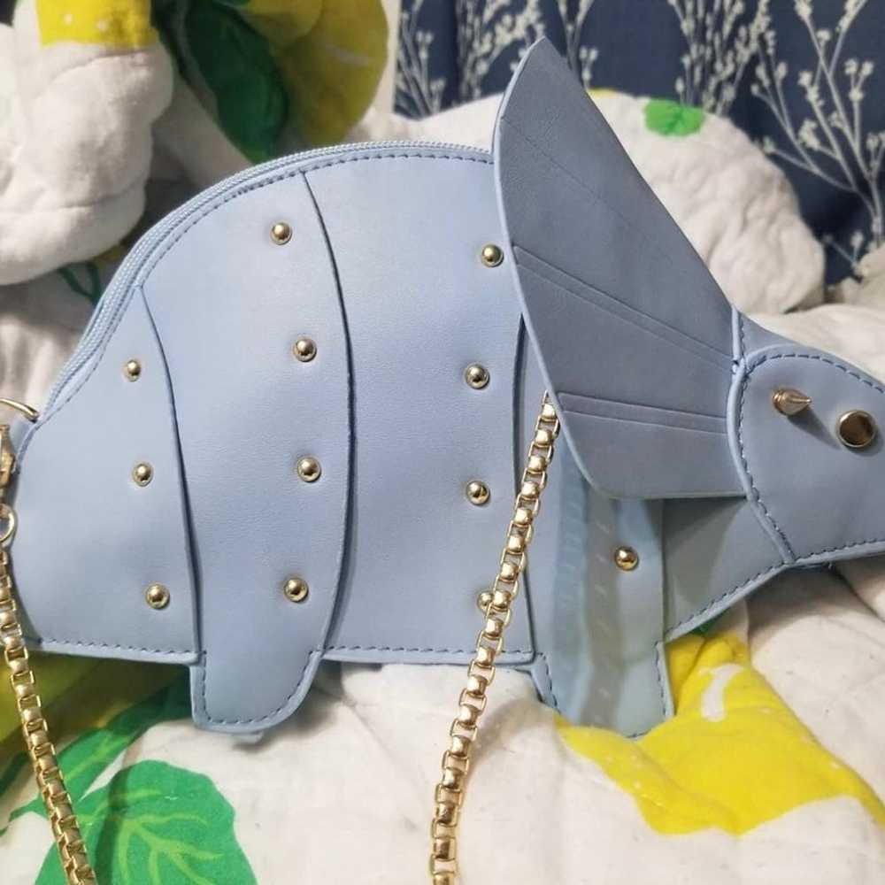 BLUE TRICERATOPS DINOSAUR NOVELTY HANDBAG CROSSBO… - image 2